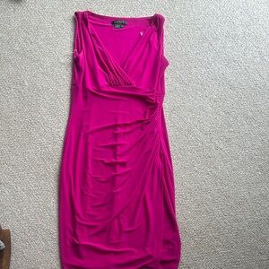 Lauren Ralph Lauren Pink Midi Dress